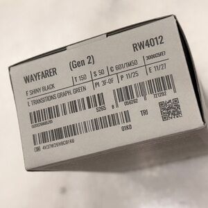 New Ray-Ban Meta Gen 2: Wayfarer with Transitions Size 50